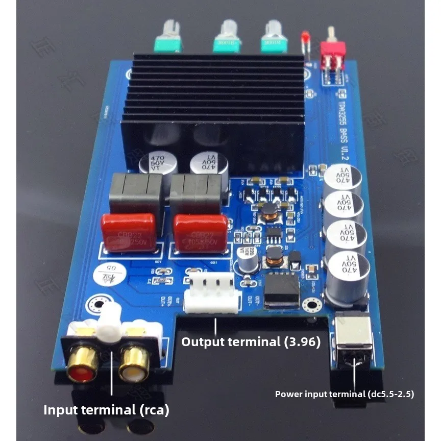 

TPA3255 600W High Power Professional Subwoofer Digital Amplifier Board Finished Machine Low Frequency Adjustable