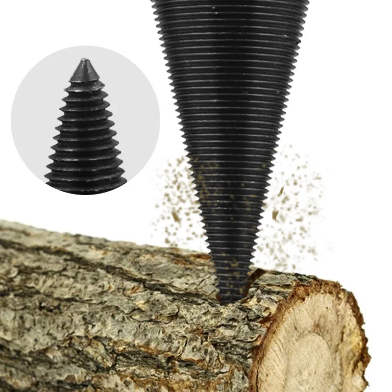 Imagem -06 - Torça a Lenha Dividindo Broca Divisor de Madeira Cones do Parafuso Quadrado Broca Redonda para Madeira 32 mm 38 mm 42 mm 45 mm 50 mm