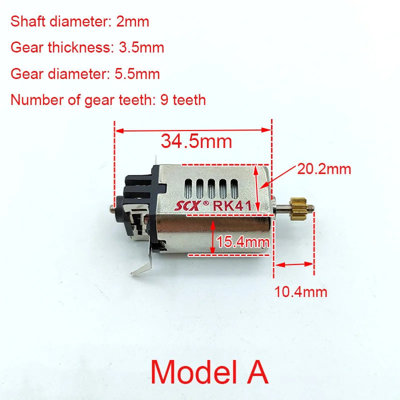 Scx Rk41 Rk42 Dc 6V 12V 18V 24V Hogesnelheidssleuf Auto Motorvoertuig F1 Speelgoedauto 'S Trein Met Koelgat