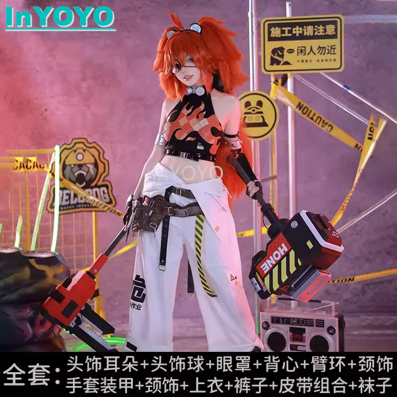 

InYOYO Koleda Belobog Cosplay Costume Zenless Zone Zero Game Suit Fashion Uniform Halloween Party Outfit Women S-XL New