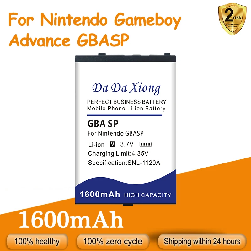 

Новый аккумулятор 1600 мАч GBA SP для Nintendo Gameboy Advance GBASP