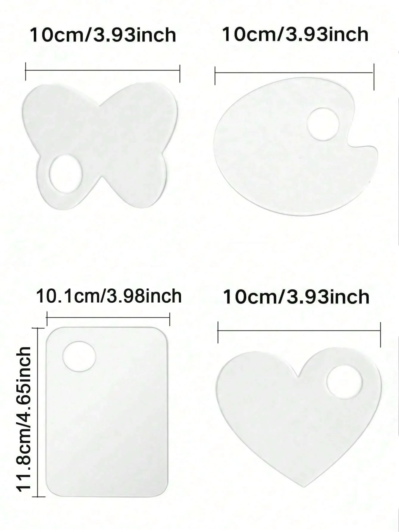 Acrylic Makeup Palette Spatula Liquid Foundation Eye Shadow Mixing Cream Pigments Nail Art Manual Cosmetic Beauty Tools