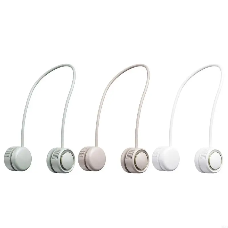 ミニネックファンポータブルUSB充電式ミュートスポーツネックファンの屋外N58D