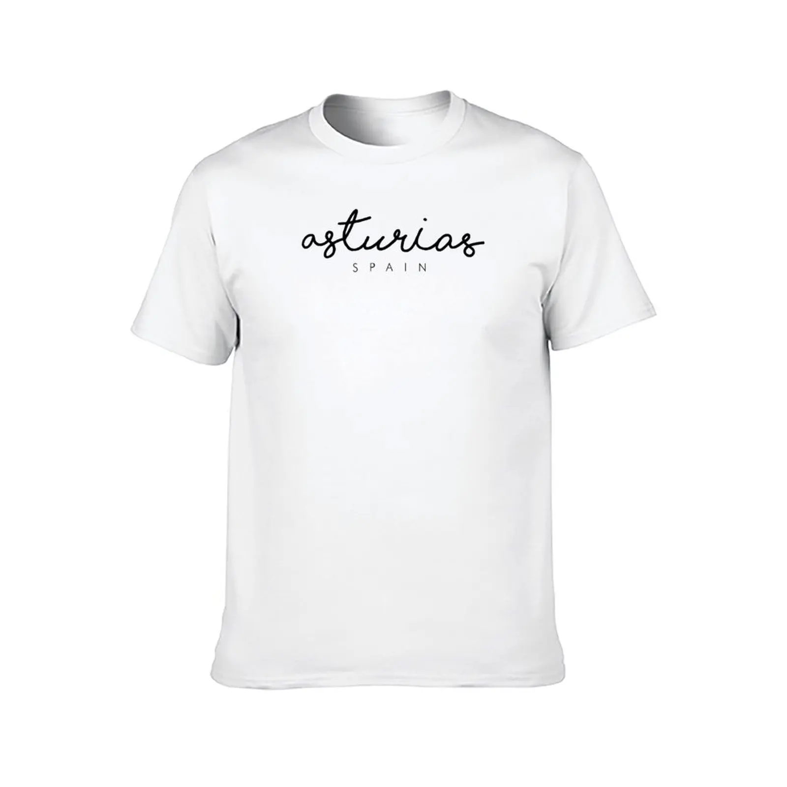 asturias - tipography - Minimalist - Design T-Shirt cute tops Men's cotton t-shirt