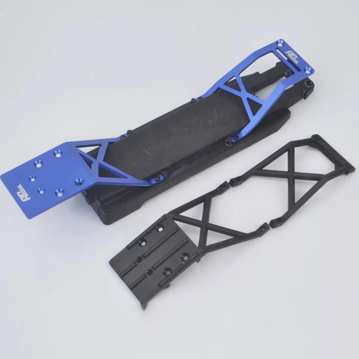 Placa antiderrapante traseira dianteira de alumínio compatível com Traxxas Stampede VXL XL-5 Craniac Skully 2WD