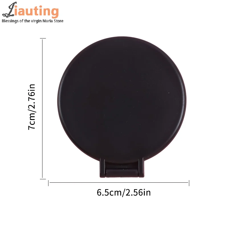 

Round Vertical HD Makeup Mirror Portable Foldable Vertical Dual-Use Desktop Mirror Affordable Student Handle Makeup Mirror