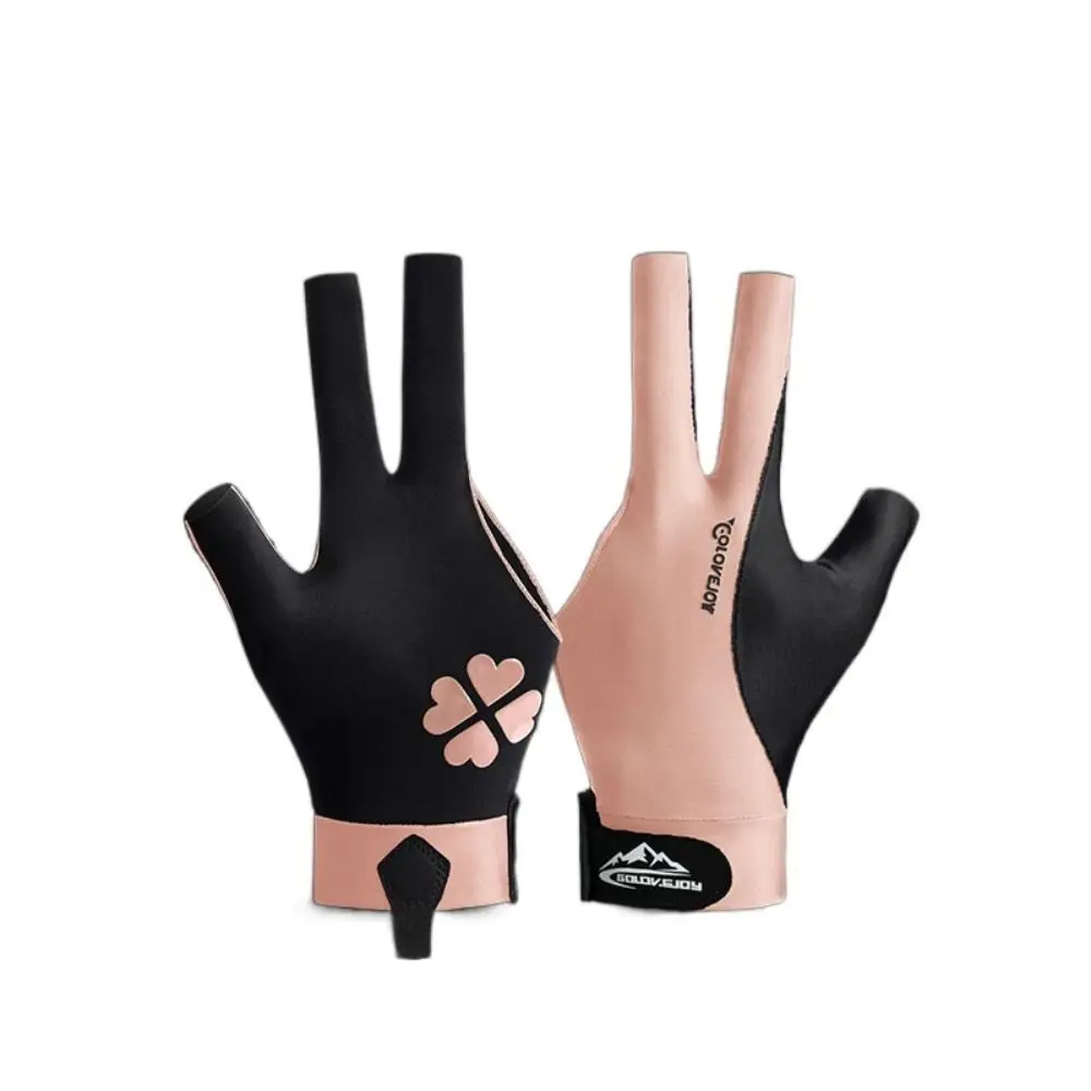 

Anti-sweat Billiards Gloves Elasticity Wear-resistant Three Finger Gloves Non-slip Breathable 3 Fingers Billiard Glove Woman