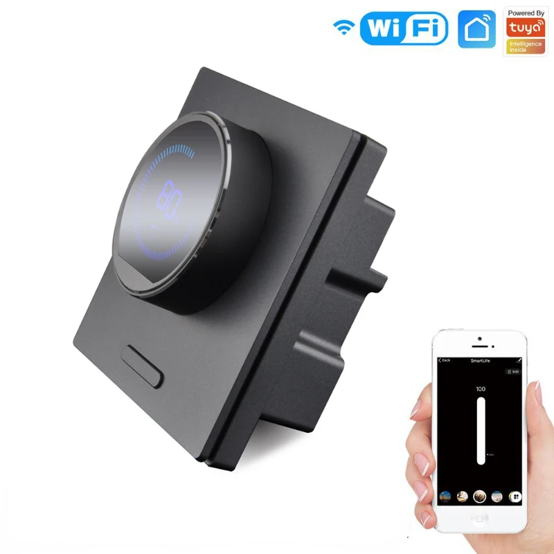 Imagem -04 - Inteligente Wifi Zigbee Dimmer Interruptor de Luz Painel de Escurecimento Interruptor Inteligente de Parede 220240v Funciona com Alexa Google Home App Controle ue