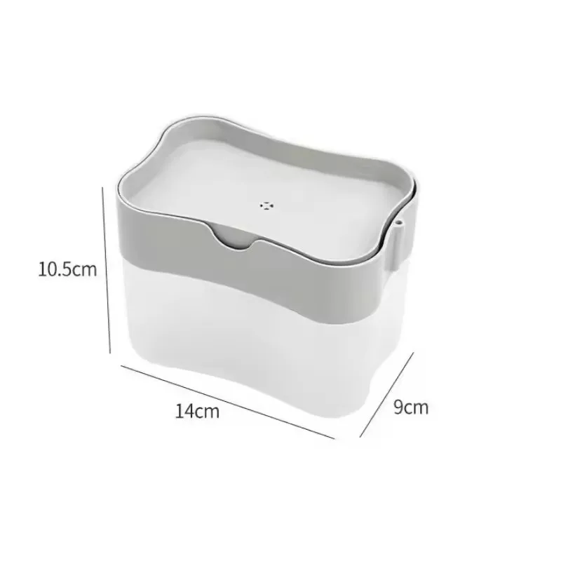 Pompa per dispenser di sapone con spugna Pressa manuale per pulizia Dispenser di liquido Contenitore Dispenser manuale Bottiglia per pompa di sapone schiumogeno