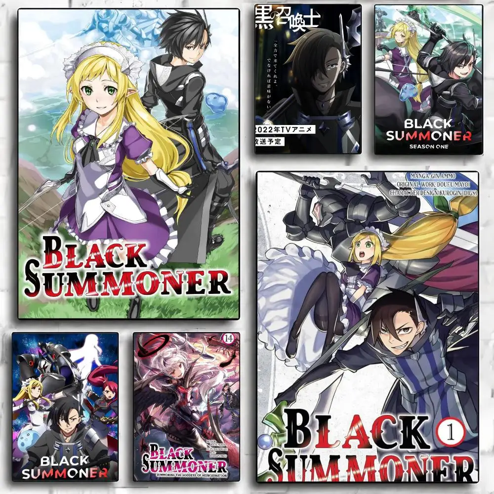 anime B-Black Summoner-R Painting Calligraphy Nature Inspired Artwork for Living Room  Home Decoration