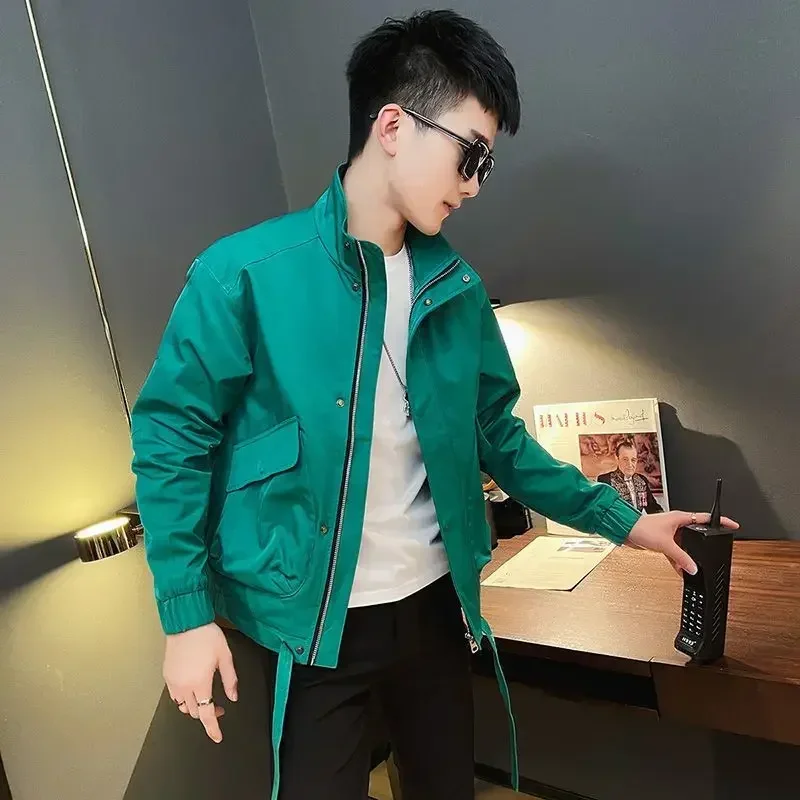 Cargo Jacket for Men Trendy Man Coat Slim Fit Original Brands Harajuku Y2k Stylish Cheap Clothes Offer Fast Delvery Casual Deals