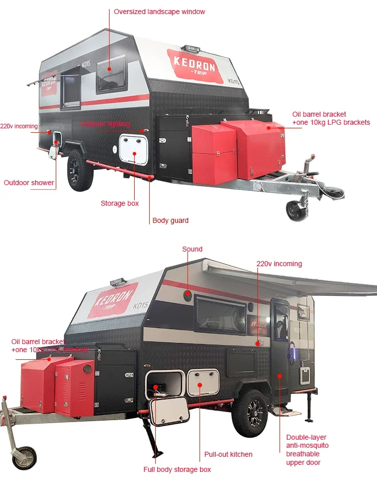 Camp Trailer 4X4 Mini Motorhomes Travel Trailer Camping