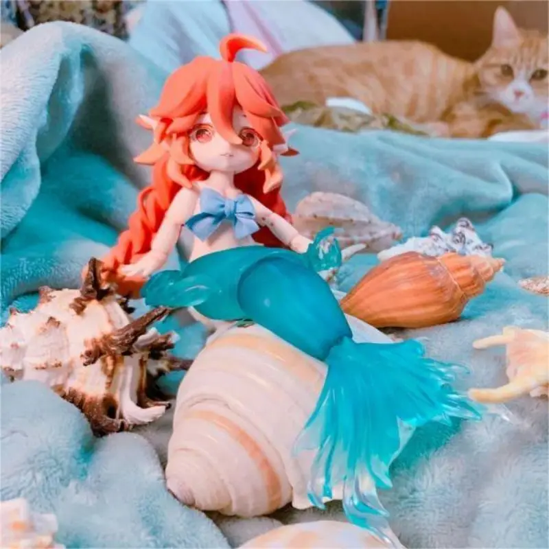 Mermaid Chu Chu Bjd Blind Box 1/12 Bjd Dolls Action Figure Mermaid Joint Movable Mysterious Box Surprise Toys Girl Birthday Gift