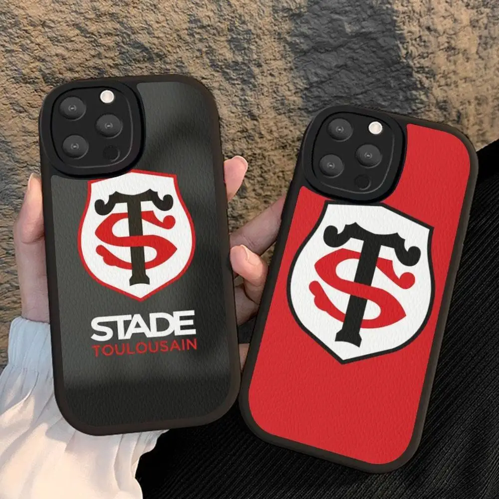 

Stade-Toulousain Phone Case Hard Leather For IPhone 16 15 14 13 12 Mini 11 14 Pro Max Xs X Xr 7 8 Plus Fundas