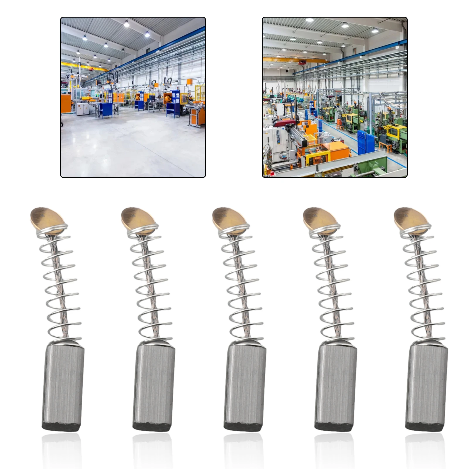 

Для угольных щеток электродвигателя, 10 шт., запасные части 10x5x5 мм, совместимые с электроинструментами, ремонт и обслуживание двигателей
