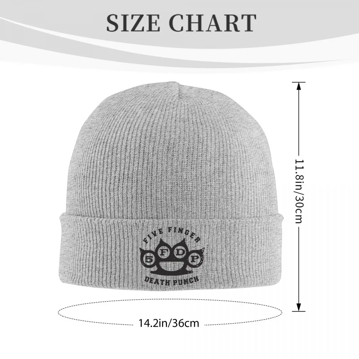 Five Finger Death Punch Warm Knitted Cap Winter Knit Bonnet Hat Skullies Beanies Hip Hop Caps for Unisex