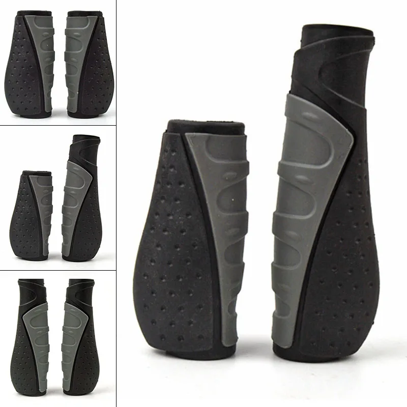 1Pair MTB Bike Handlebar Grips Folding Bicycle Handlebar Grip Long/Short Shift Handle Grips For 22.2mm Hole Diameter Handle Bar