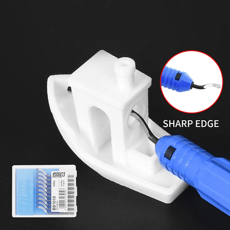 Trimm-Messer-Schaber 3D-Druckwerkzeug 3D-Drucker-Werkzeug PLA ABS PETG Modell Entgratungs- und Entfeinerungsgerät NB1100 BS1010 Handwerkzeug-Set