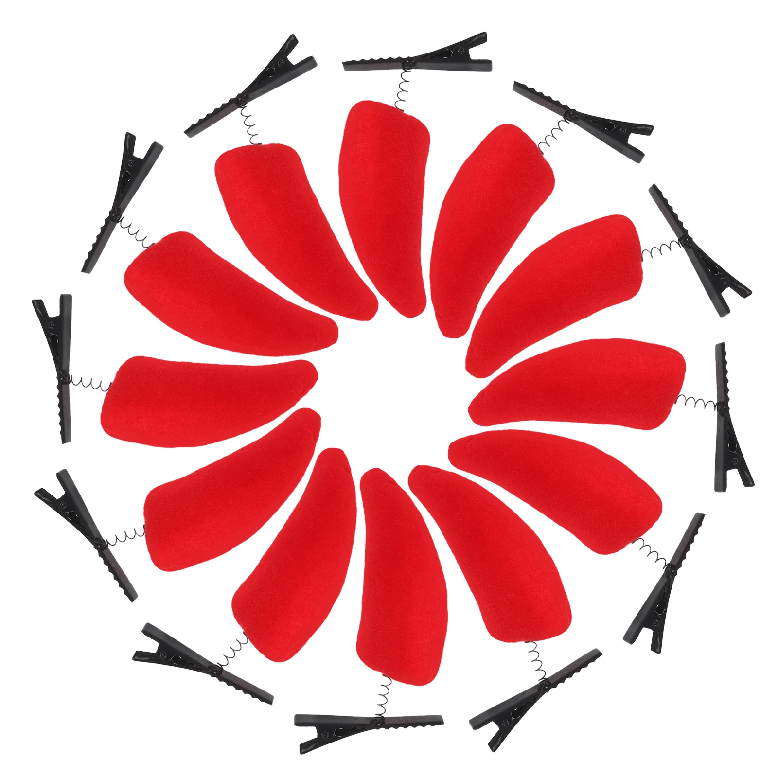 

12 шт., заколки для волос с рогами, аксессуары для косплея, Хэллоуин, Рождество, карнавал, готические заколки для волос, женские заколки, прочный материал