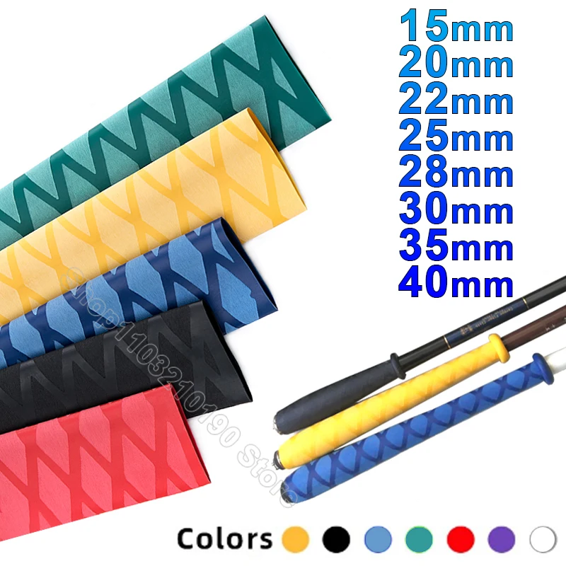 Anti-slip Heat Shrink Tube 15-30 35 40mm For Fishing Rod Anti Skid Bicycle Handle Racket Grip Sleeve Insulation Waterproof Cover