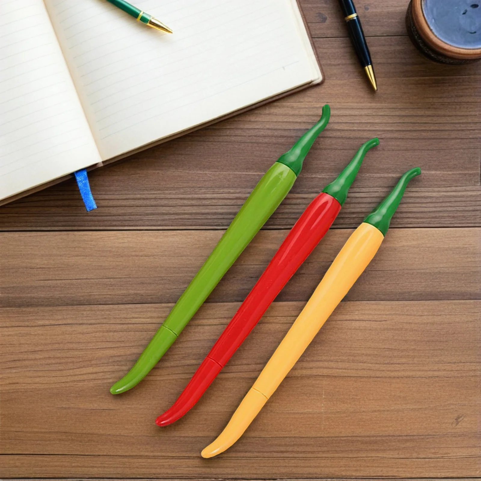 

18Pcs Bulk Gel Pen Set Practical Design for Crafting Greeting Cards Journals Chili Shaped Pen Fine Tip Markers