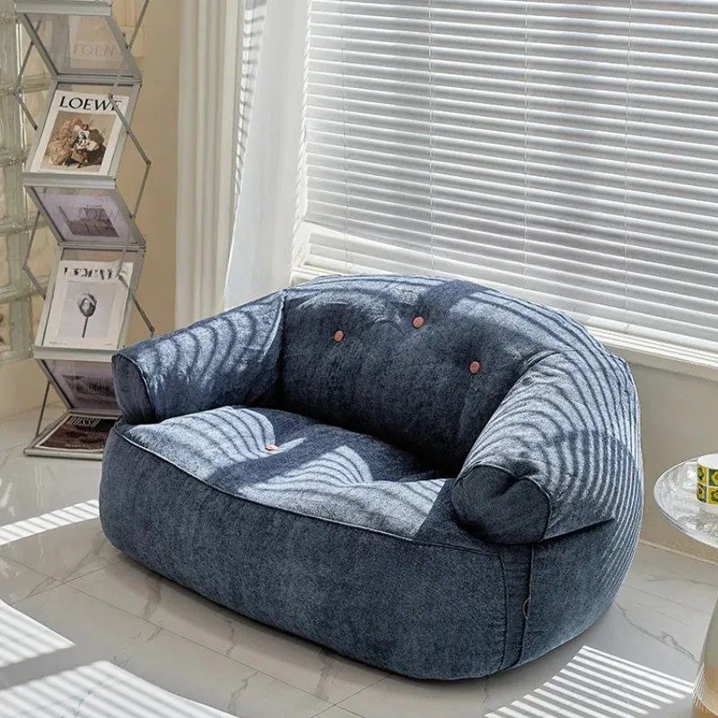 Internet Celebrity Nordic Lazy Sofa Single Tatami Couch Small Apartment Minimalist Living Room Bedroom Lounge Sofa Bed