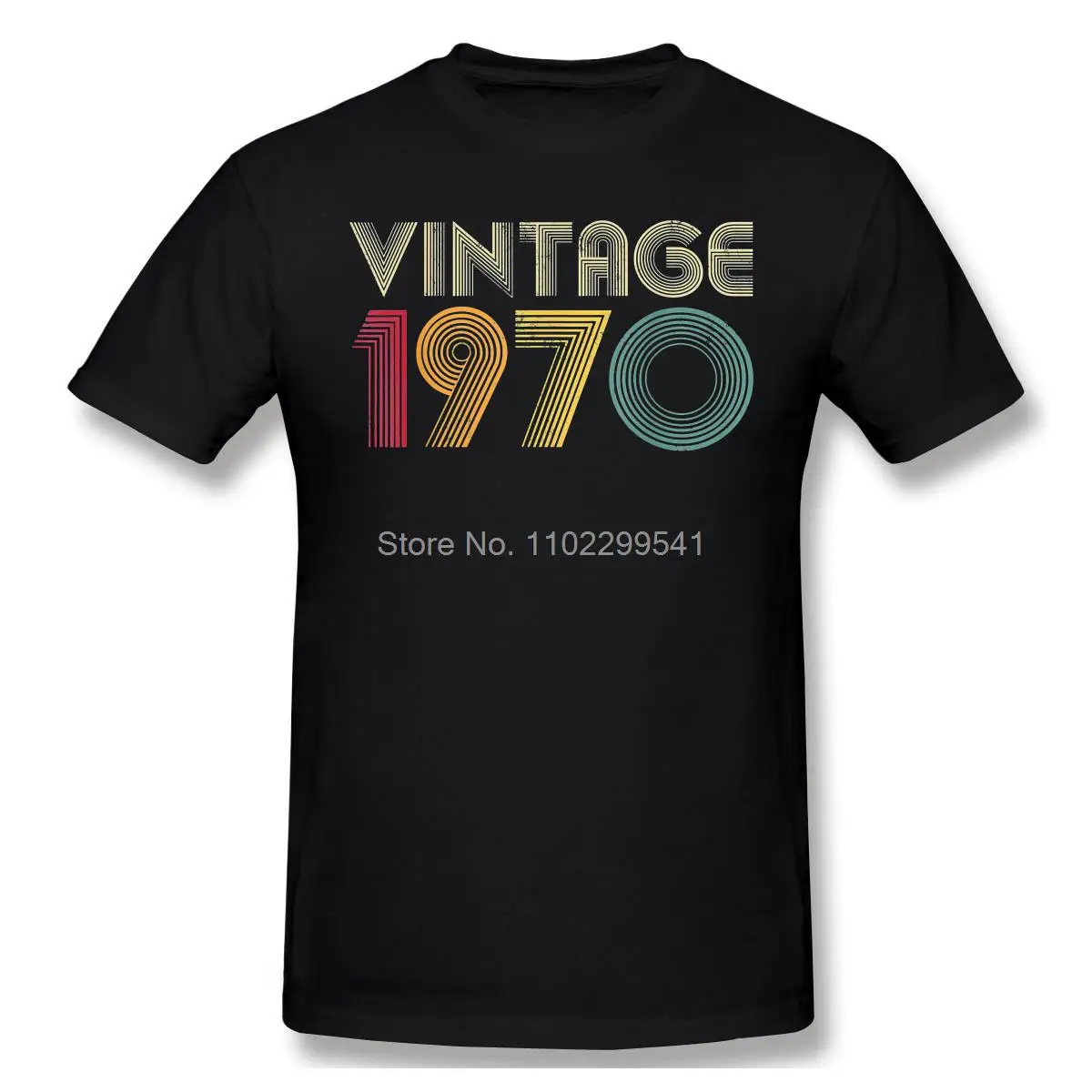 Retro 1970 Birthday Gift Old Print Cotton T-Shirt Camiseta Hombre  Men Fashion Streetwear Shirt Gift Oversize