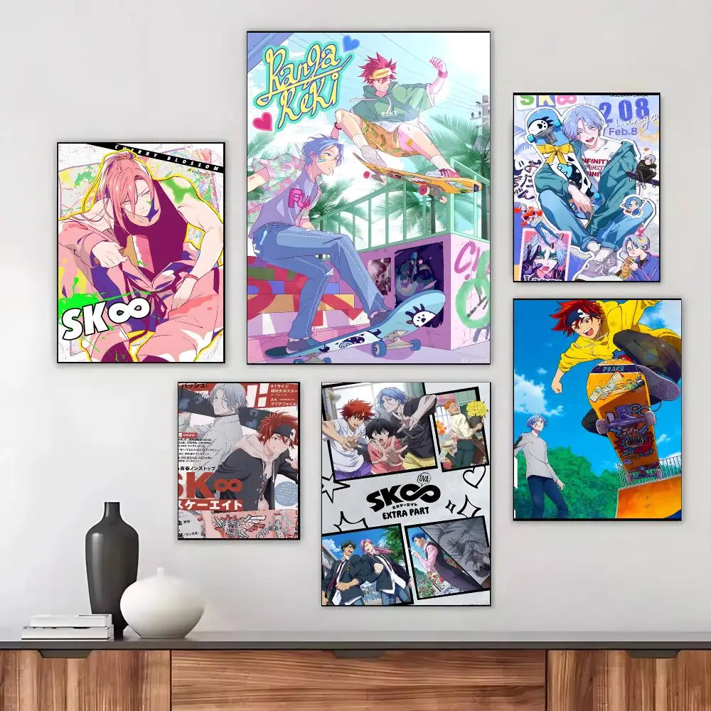 S-SK8 The I-Infinity Anime Poster Moisture-proof Self-adhesive Decor Living Room Bedroom Party Bar Fade-resistant