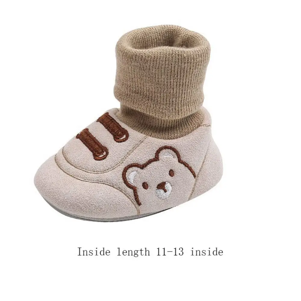 Soft Anti-slip Footwear Comfortable Cartoon Printed Wear-resistant Indoor Walking Socks Knitting Slipper Socks Boys Girls
