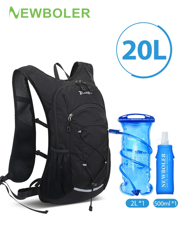 AliExpress NEWBOLER 20L Cycling Lightweight Hydration Backpack Outdoor Sport Camping Climbing Mountaineering Rucksack Travel Water Bag 500ML/2L/3L