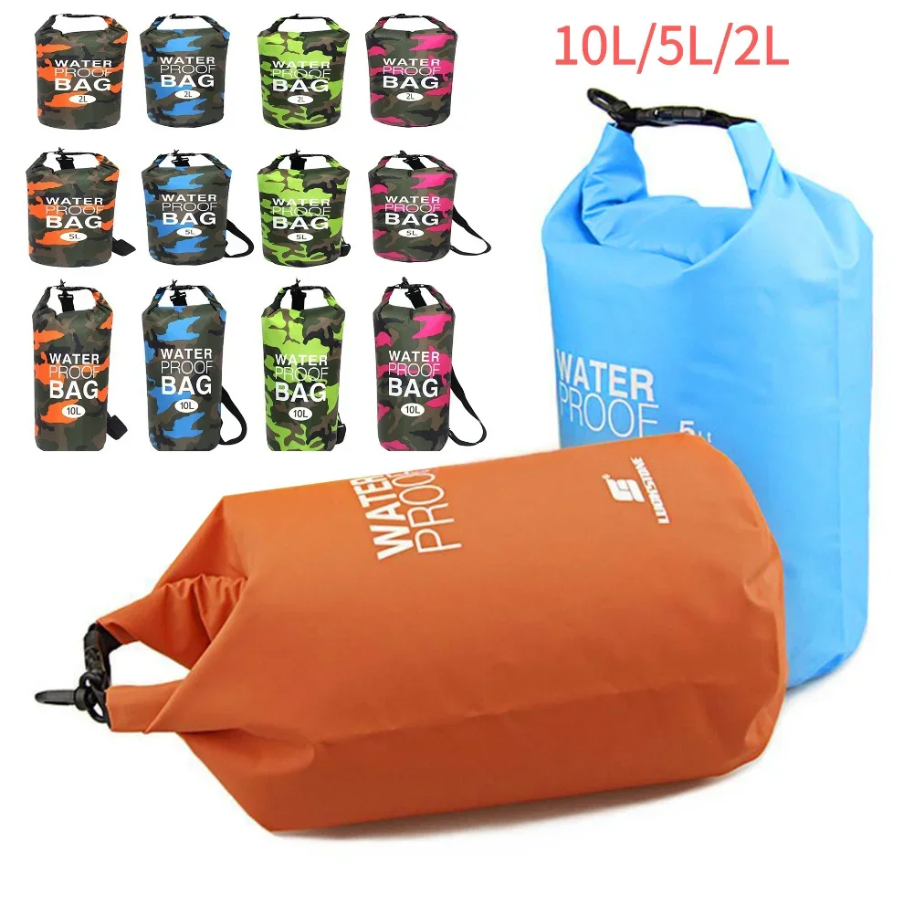 

10-2lL Drifting PVC Mesh Bags Lightweight Waterproof Phone Pouch Floating Boating Kayaking Camping Bags for Outdoor Swimming