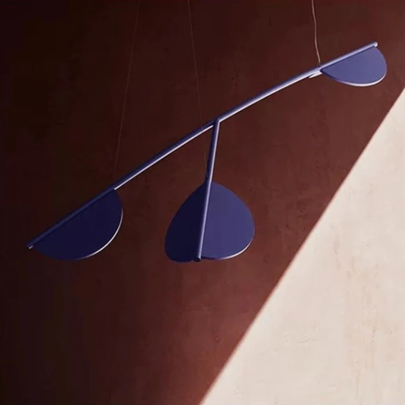 Italie Restaurant île Art lustres lampe de Table à manger longues feuilles salon de thé concepteur moderne créatif lumières nordique