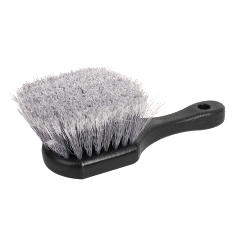 แบบพกพาล้อและแปรงยางสำหรับรถยนต์สำหรับขอบ Soft Bristle แปรงล้างรถทำความสะอาดยางและเผยแพร่สิ่งสกปรก & แผนที่สิ่งสกปรก Handle