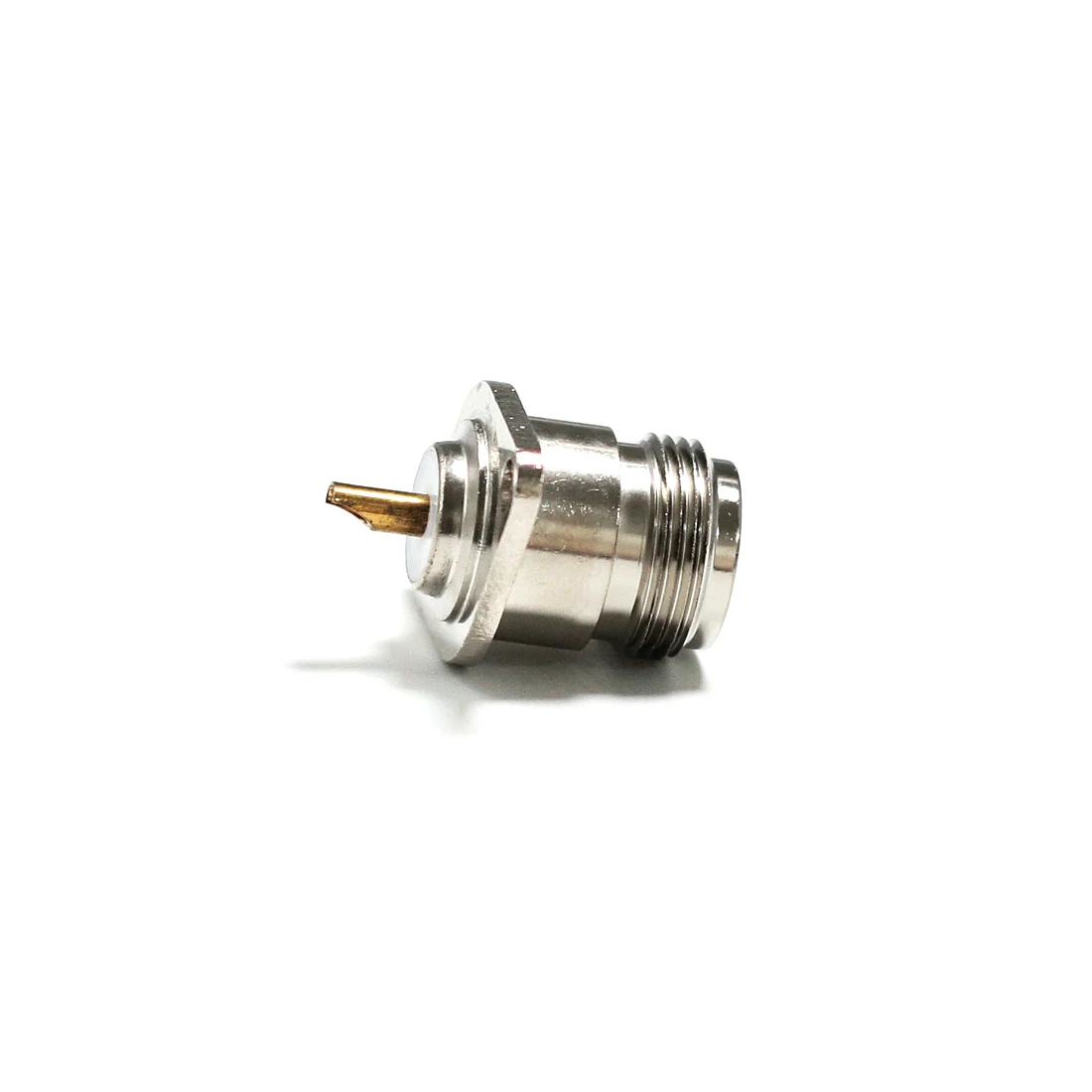 1pc NEW N Type Female Jack RF Coax Adapter Convertor Solder Cup 2-hole Panel Mount Nickelplated Wholesale