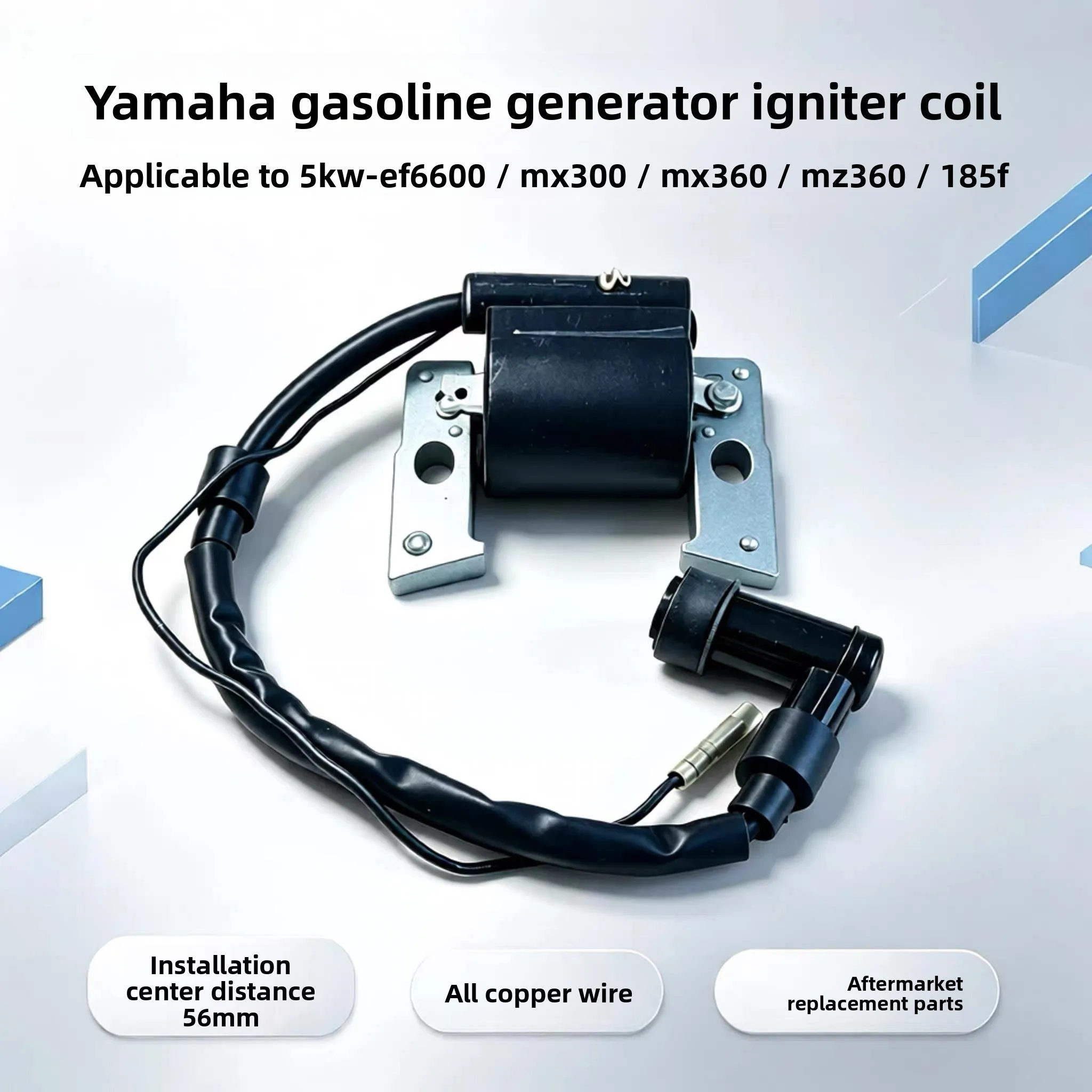 Ignition Coil EF6600 For YAMAHA EF5200 EF6200 MZ360 185F 5KW Generator EngineIgnition coil