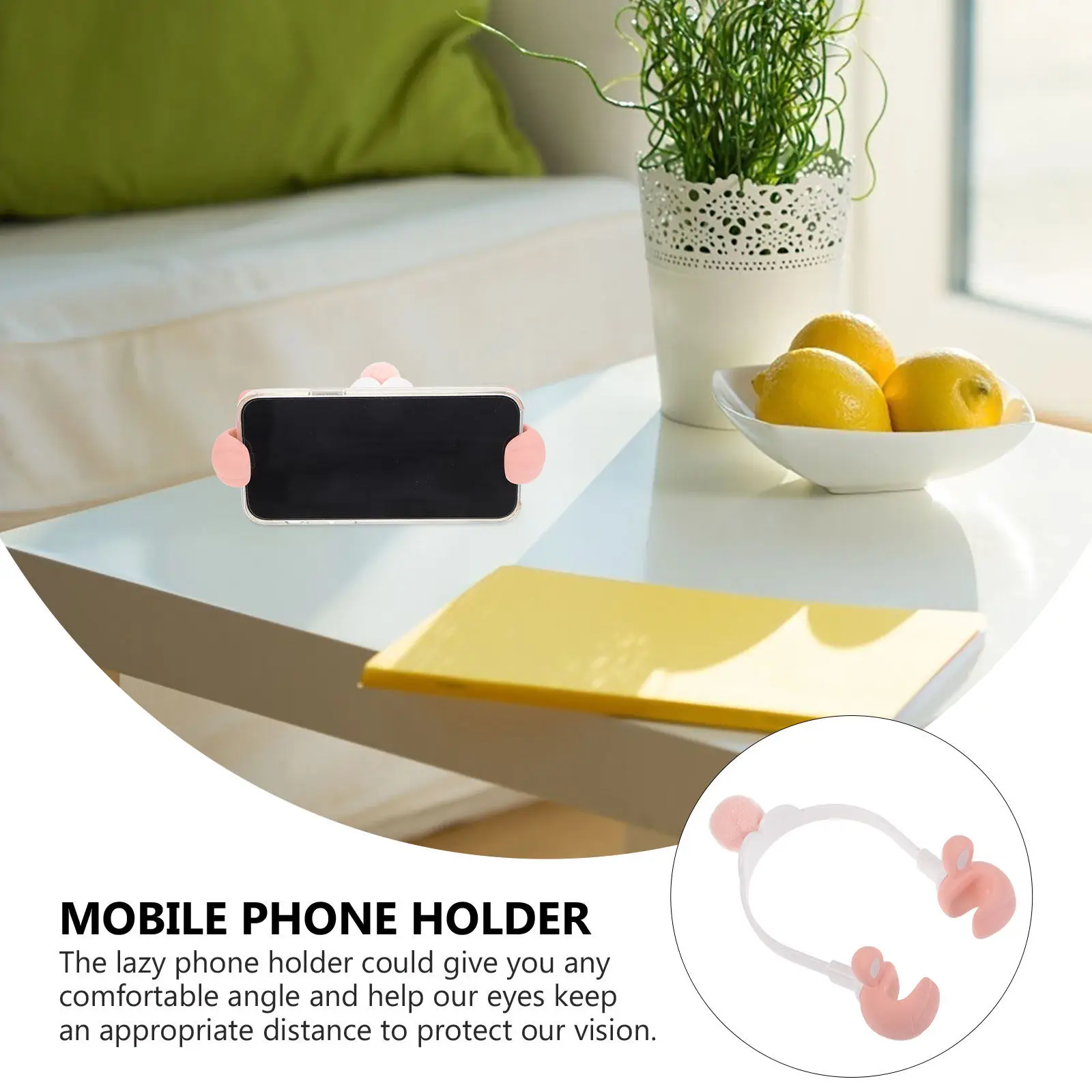 1pcs Cartoon Holder Thumb Shape Cell Stand For Bed Car Table, Lazy Phone Holder, Household Phone Bracket, Creative Smartphone view 3