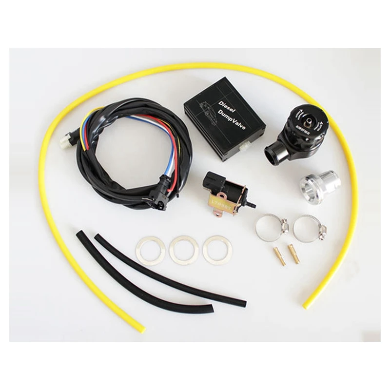 Newcar Modification Turbo Relief Valve Kit Adjustable Hose Turbine Pressure Relief Valve Single-Sided Horn Style