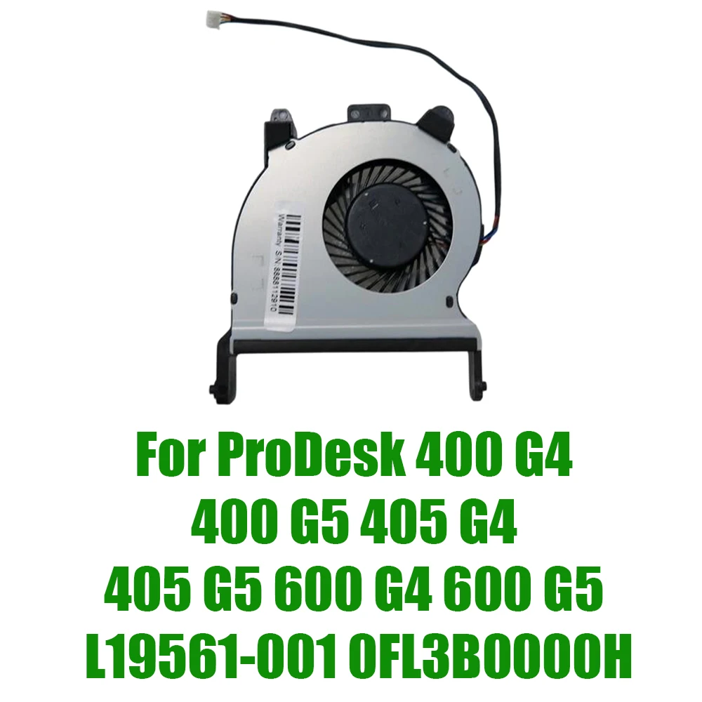 Ventilador de CPU de Repuesto para HP ProDesk 400 G4, 400 G5, 405 G4, 405 G5, 600 G4, 600 G5, L19561-001, 0FL3B0000H, DC12V, Mini PC de Escritorio