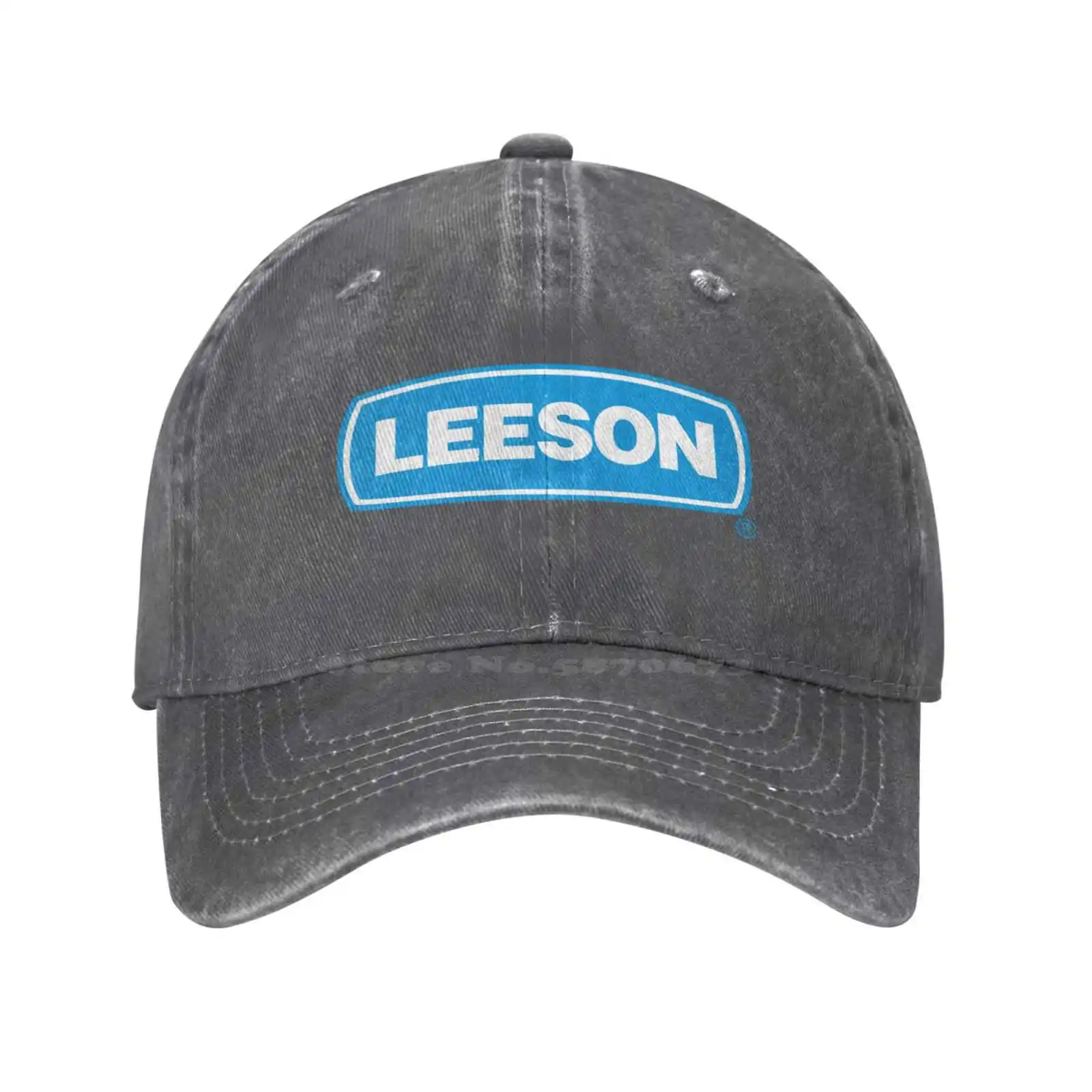 

Leeson Logo Print Graphic Casual Denim cap Knitted hat Baseball cap