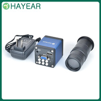 HAYEAR HD 2.0MP HDMI Industry Digital Video VGA Microscope Camera 1080P Video Output 100X C-MOUNT Camera Lens for PCB Repair