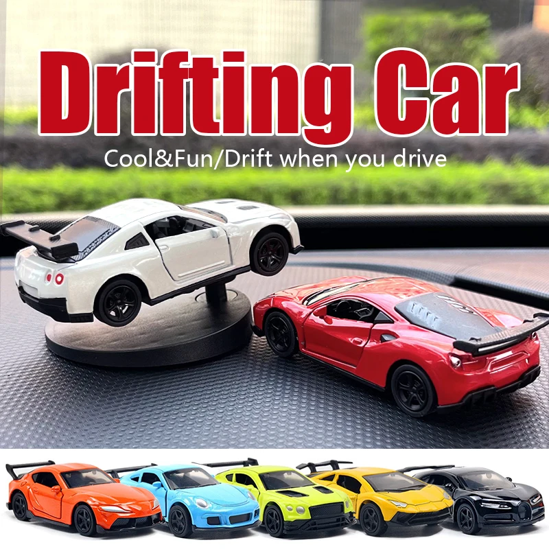

Swing Drift Car Model Desktop Ornament Cool Sports Race Car Decor Dashboard Interior Accessories Men’s Desk Decoration