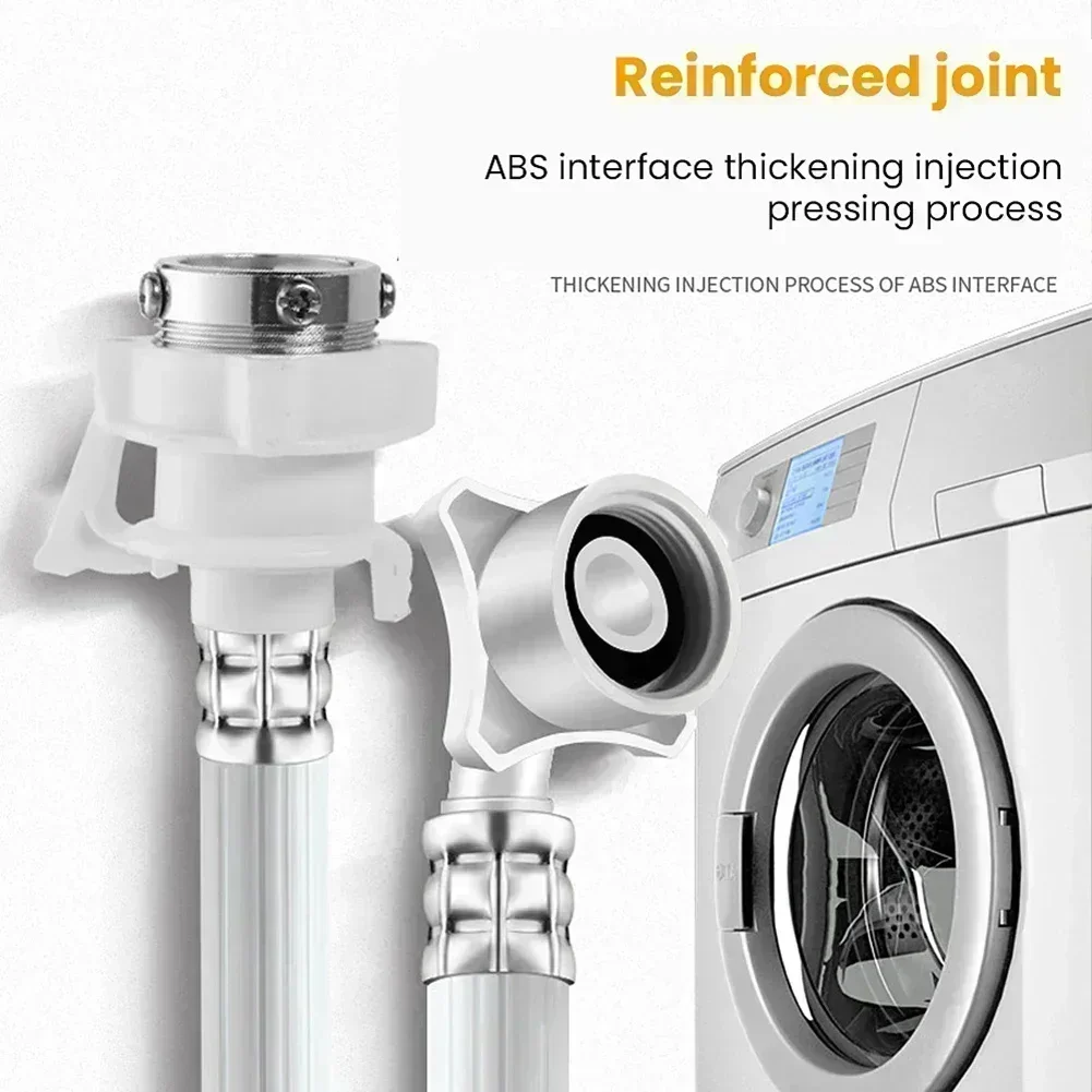 1PC Water Pipe 0.6m Leak-proof Compatible With Most Washing Machine Models Water Inlet Pipe Extension Home Appliance Parts