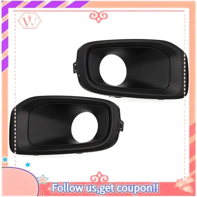 

Durable Front Bumper Fog Light Lamp Bezel Cover Car Fog Light Frame For 2015-2018 Jeep Renegade 5XB28XS9AA 5XB32XS9AA