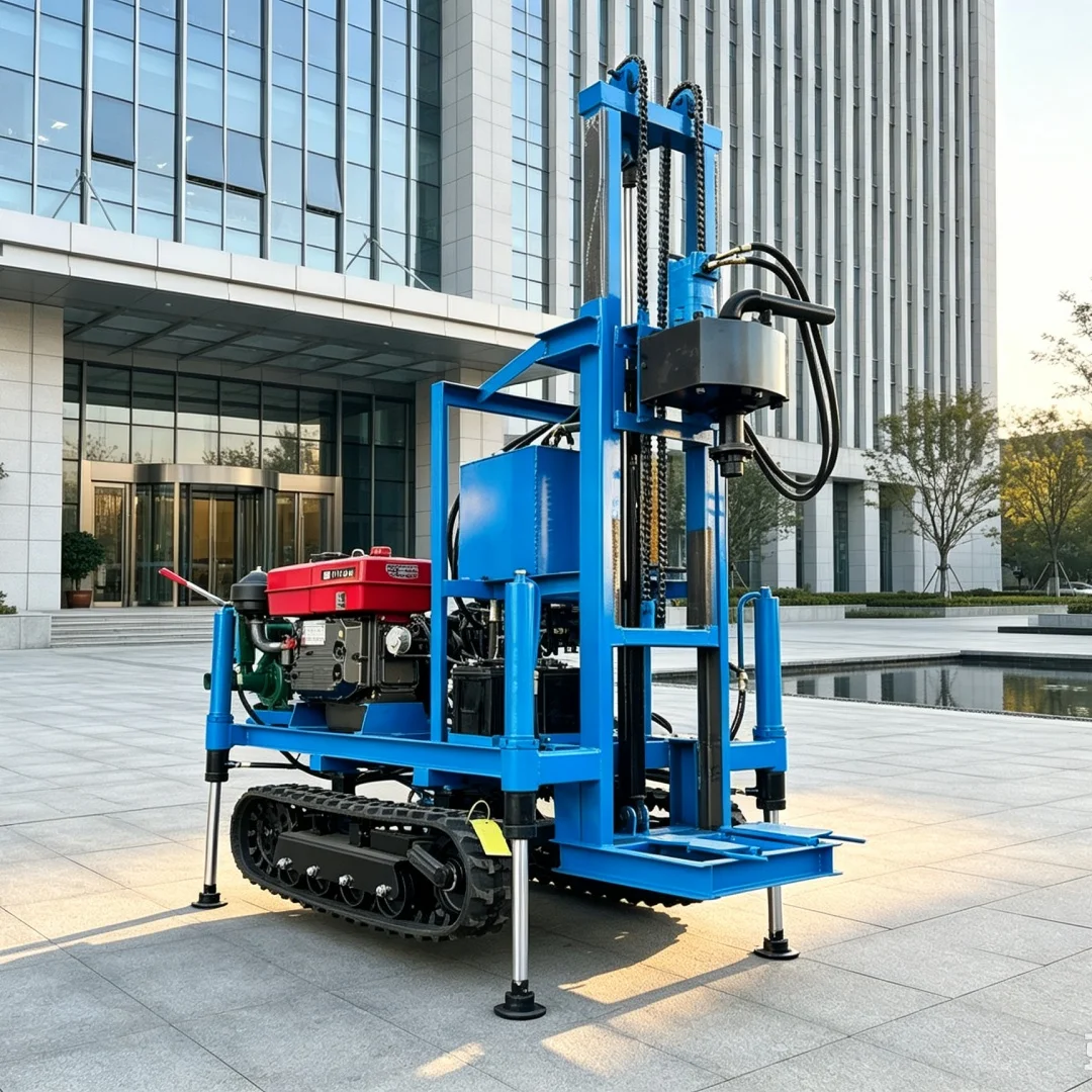 Customized Orchard Water‑intake Well Drilling Machine, Mini Tracked Water Well Drilling Rig, Hydraulic Drilling Equipment