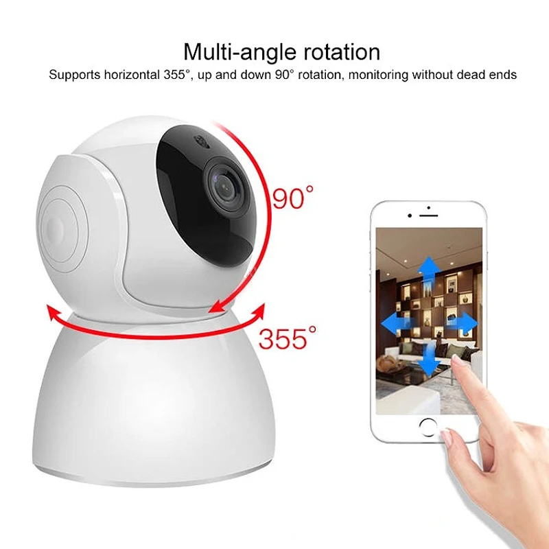 WiFi Camera Indoor de Seguranca V380 CCTV 2MP 1080P Wireless IP PTZ Night Vision Two Way Audio Motion Detection Security Camera