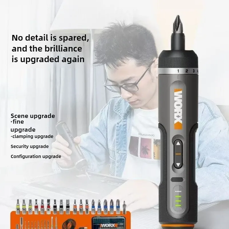 الأصلي Worx WX240 الكهربائية قابلة للشحن صغيرة صغيرة المنزلية مفك كهربائي مفك كهربائي الحفر الكهربائية