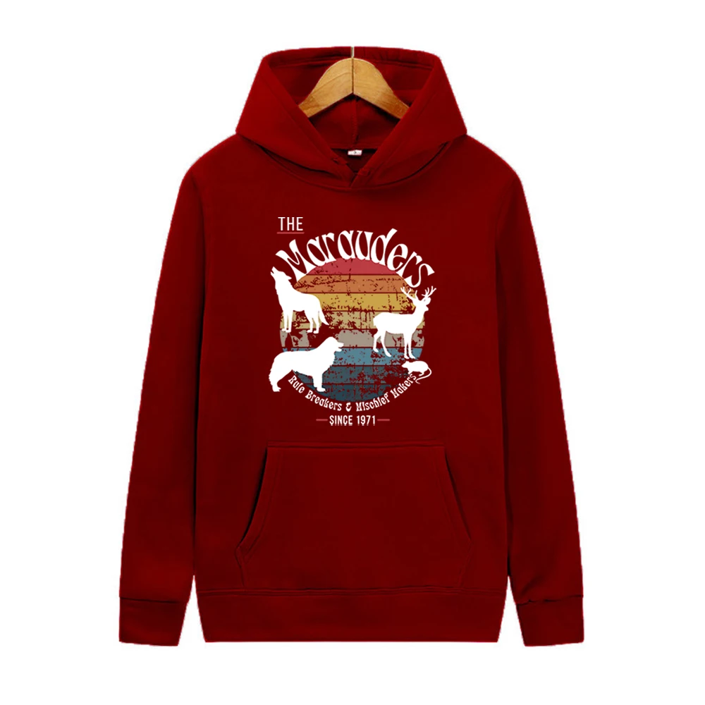 Vintage Marauders Hoodie Wizard Dark Academia Bookish เสื้อ Hp Magic School เสื้อกันหนาว Wizard Booktok Merch อินเทรนด์ Hoodies