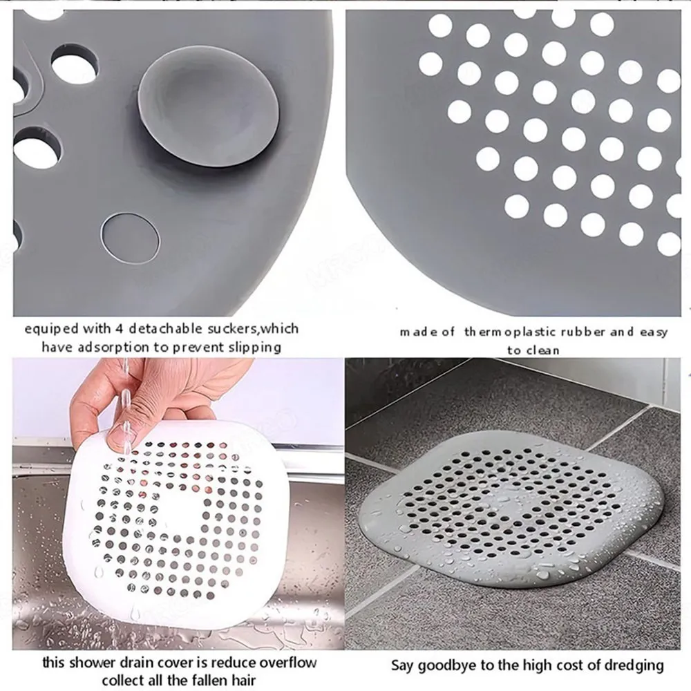 Kitchen Sink Filter Strainer Shower Drain Hair Catchers Hair Stoppers Sink Mesh Bathtub Trough Filter Bathroom Accessories