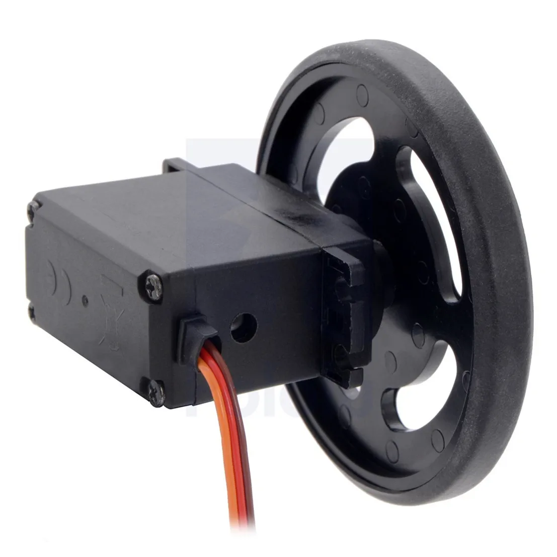 Servo analogico continuo da 10 kg FS5109R 60.6G Cuscinetti a sfere con ingranaggi in rame Pa + custodia in fibra di vetro Servomotore 360 per aereo Rc Edf