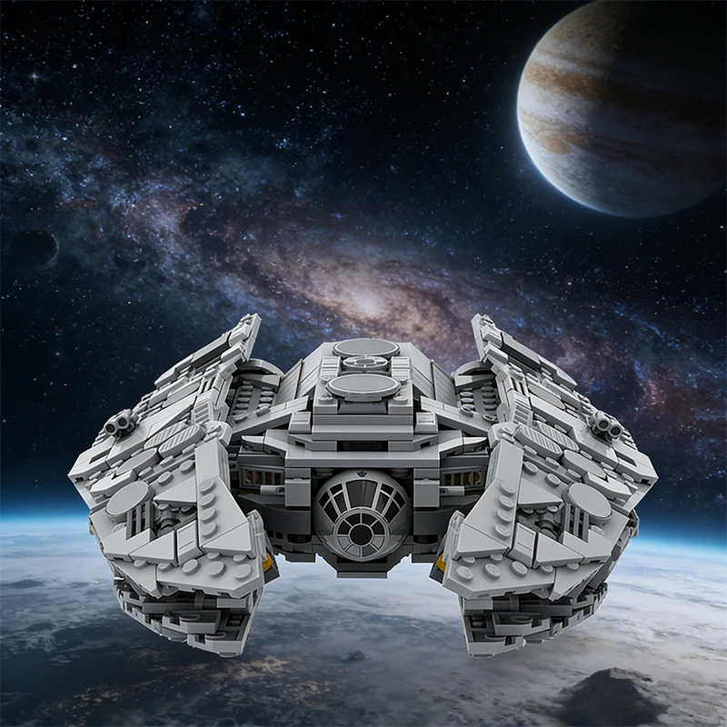 Set di Costruzioni Personalizzabili da 807 Pezzi, Modello di Astronave Spaziale MOC, Design Creativo, Giocattolo DIY Semplice e Popolare, Regalo di Compleanno